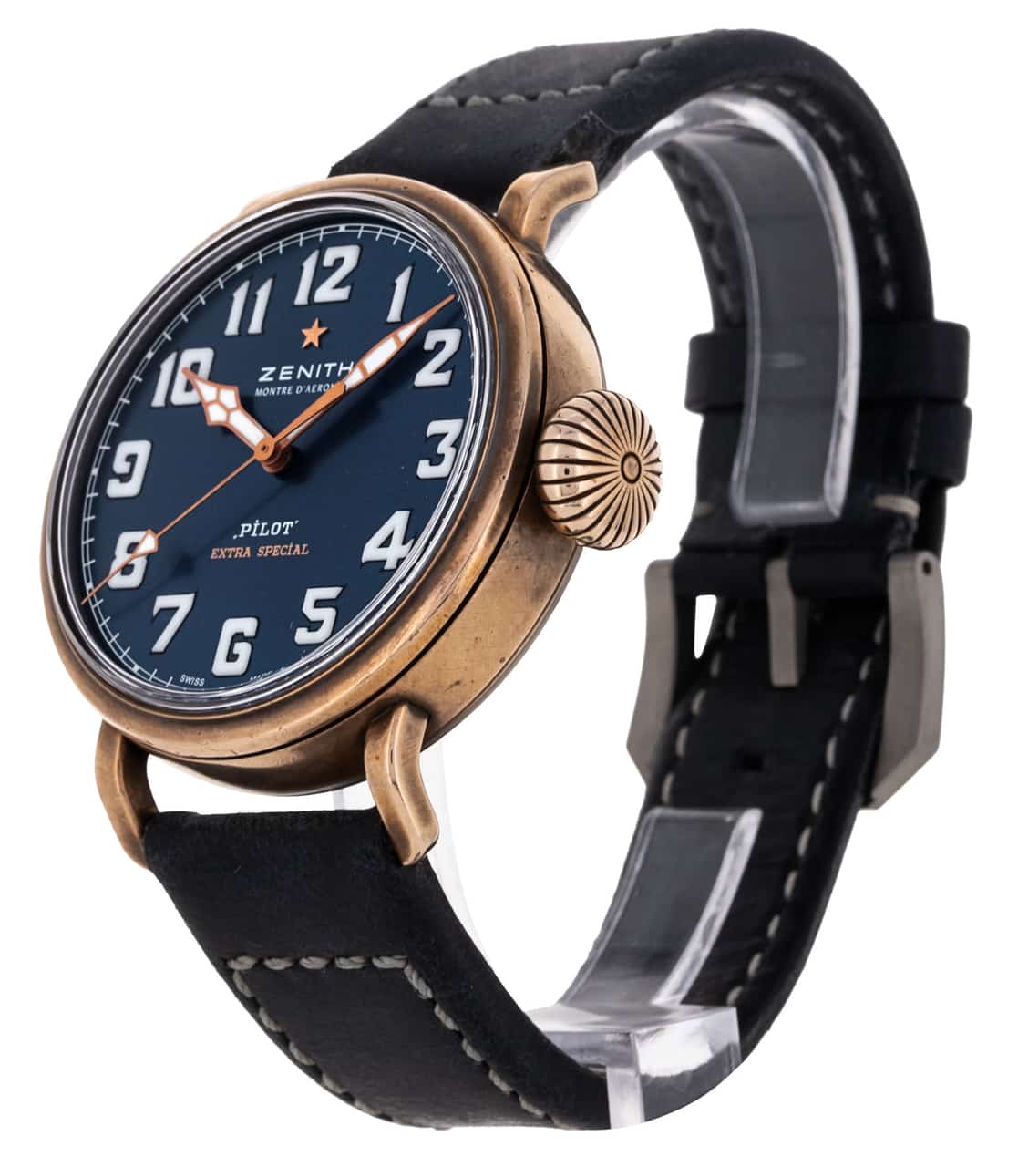 Zenith Pilot - Blue Arabic Dial & Leather Strap Zenith Pilot - Blue Arabic Dial & Leather Strap